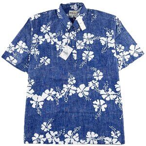 Reyn Spooner 50th State Flower Pullover Shirt Men’s XL Hibiscus Spooner Kloth